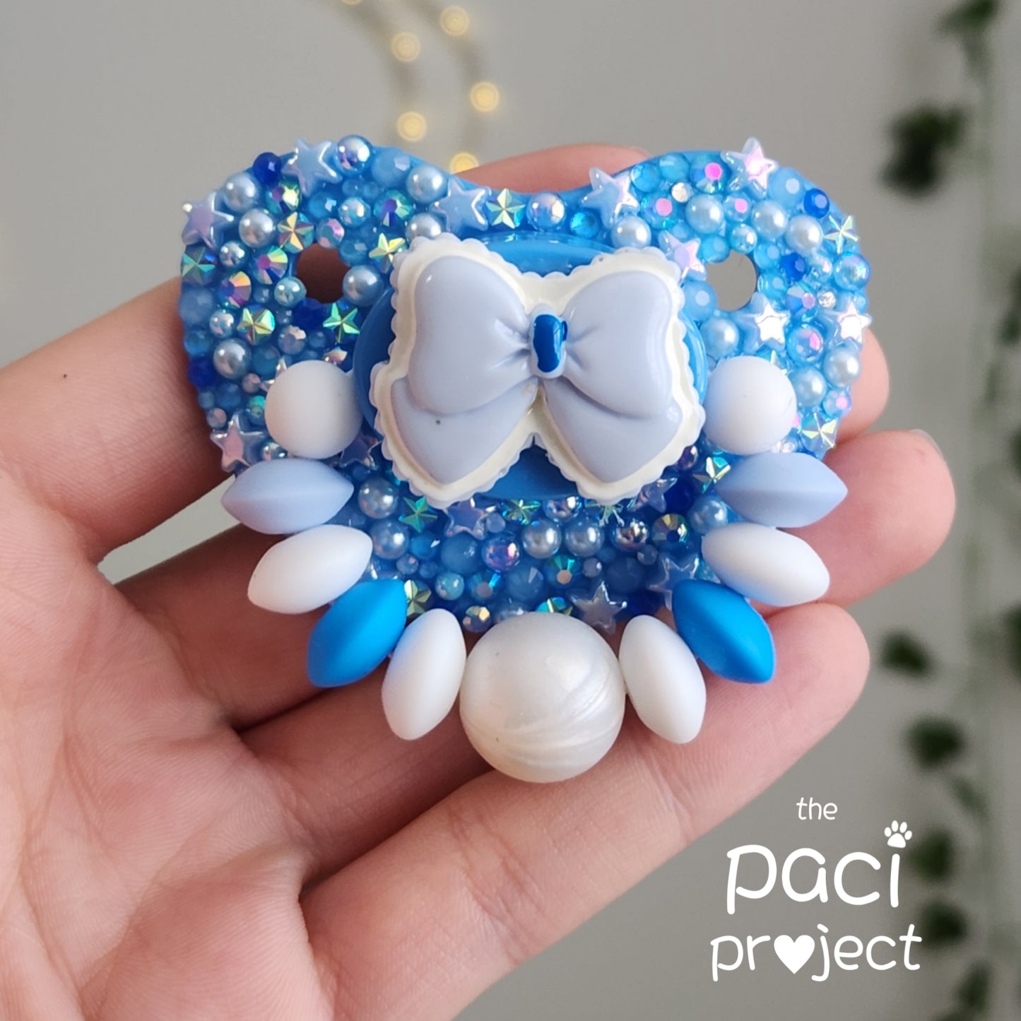 baby blue bow